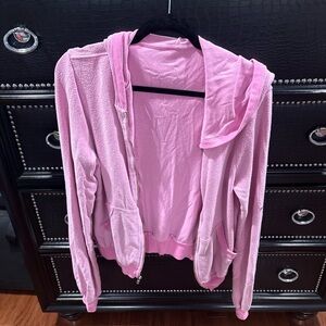 Wildfox Pink and Mint Hooded Top